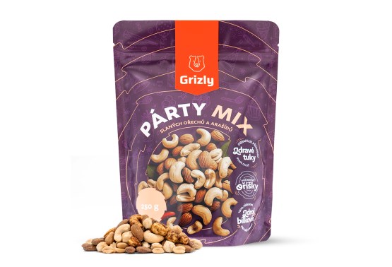 Párty mix slaných ořechů a arašídů